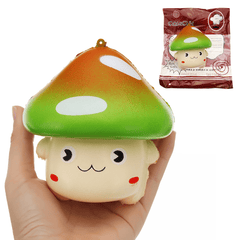 Yunxin Wave Point Large Mushroom Squishy 11*11CM Slow Rising with Packaging Collection Gift Soft Toy