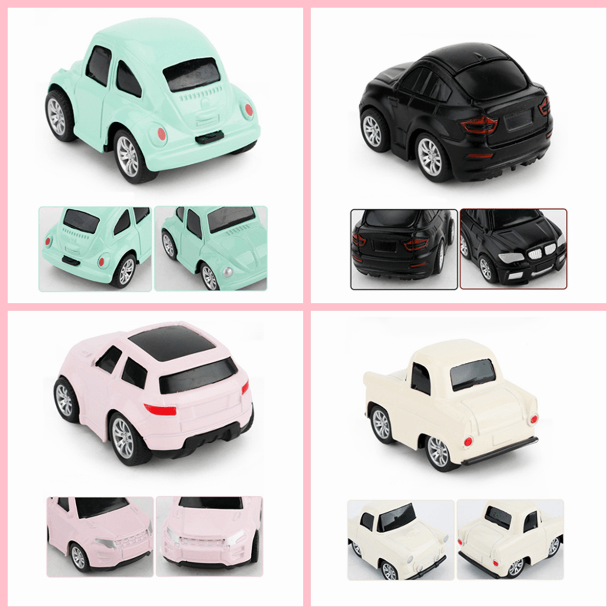 Nordic Traffic Parking Scene Map Pull Back Mini Toy Car Model Educational Children Cartoon Toys Gifts