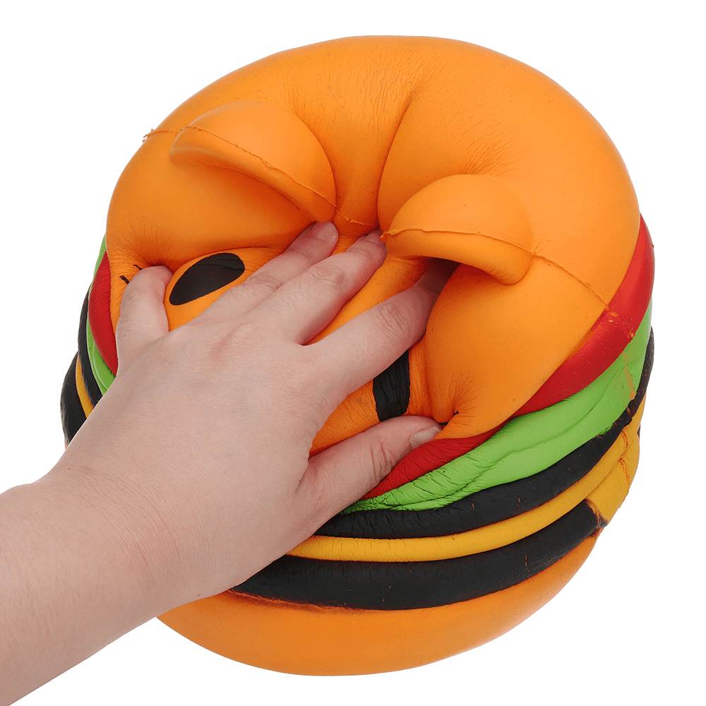 Sanqi Elan Huge Cat Burger Squishy 8.66'' Humongous Jumbo 22CM Soft Slow Rising with Packaging Gift Giant Toy