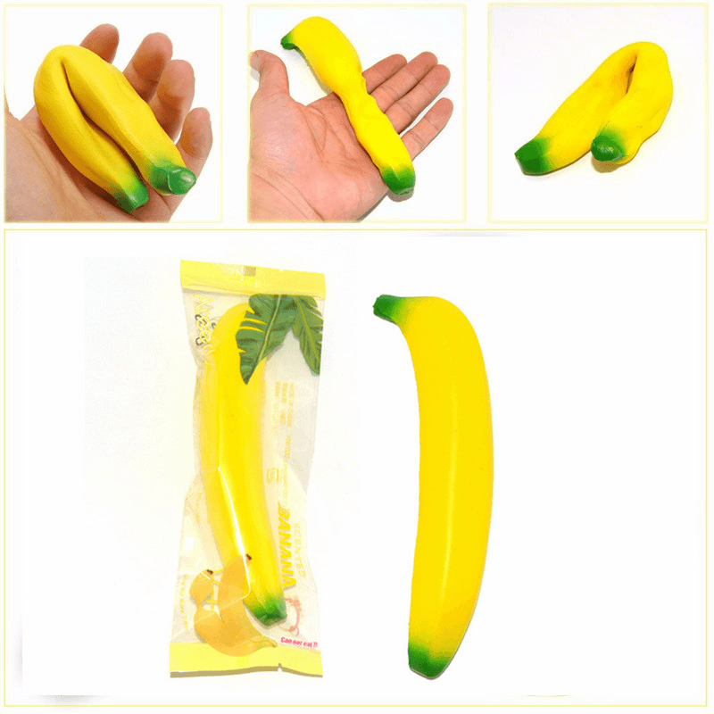 Areedy 17Cm Banana Squishy Super Slow Rising Simulation Fruit Kid Toy Christmas Gift