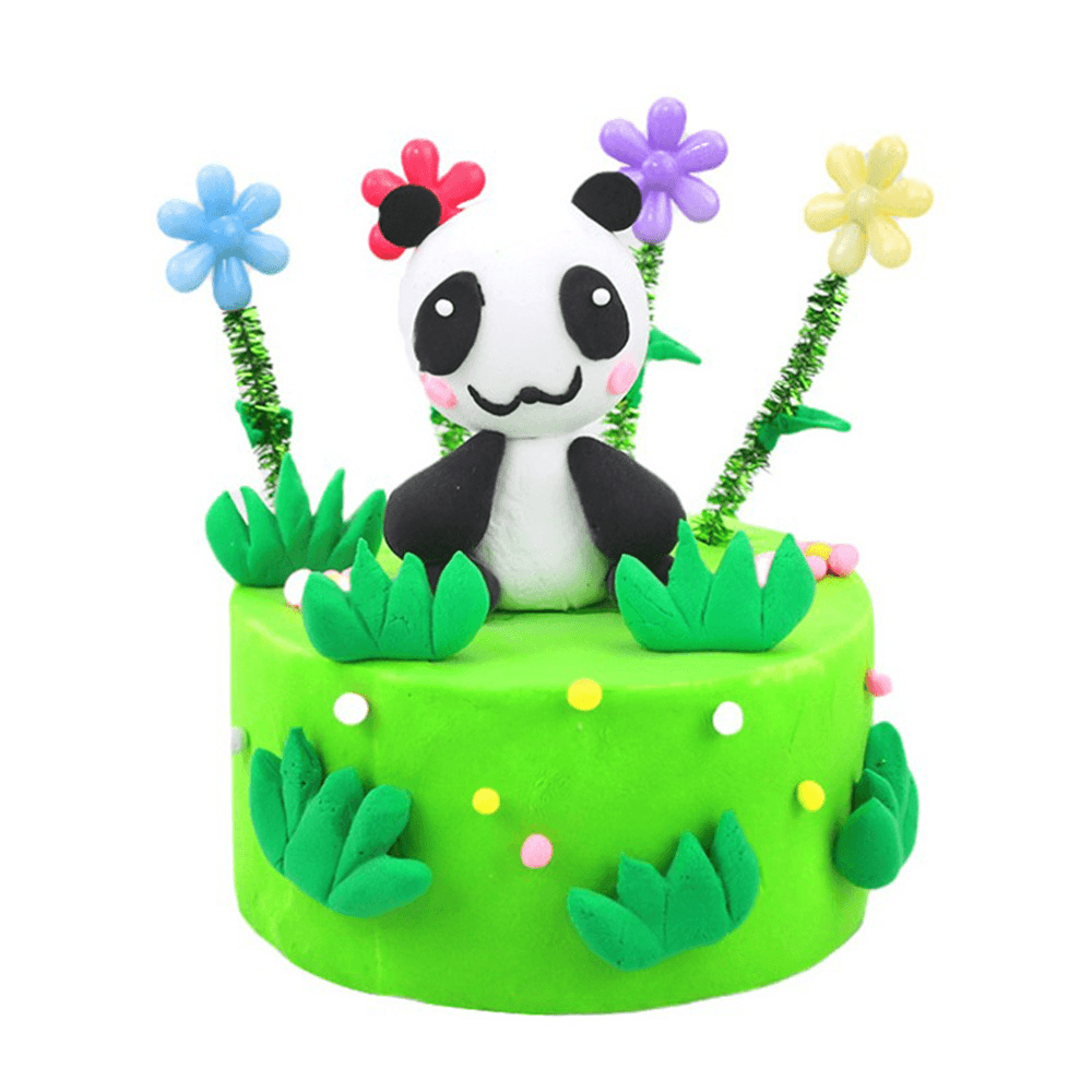 Areedy Z332 DIY Clay Making Lion, Strawberry, Panda Cake Clay for Kids and Adults Indoor Toys