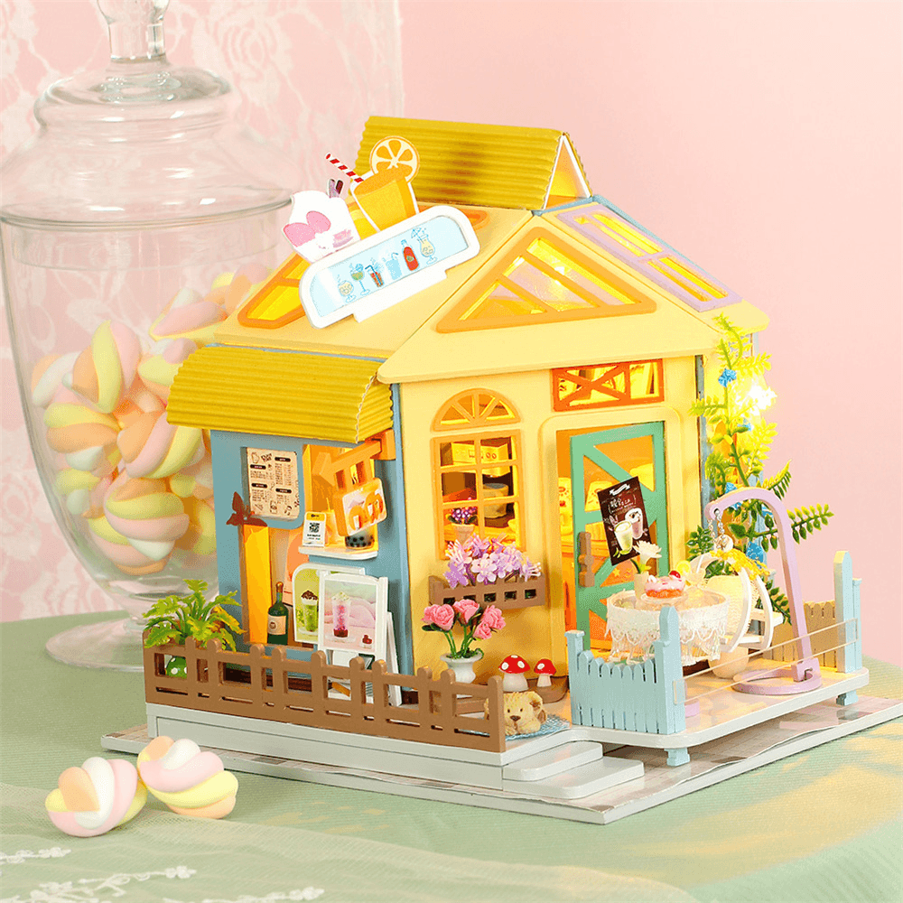 Iie Create K-061/K-062 Hand-Assembled Doll House Model Toys for Girlfriends and Children Decoration with Furniture and Dust Cover Indoor Toys