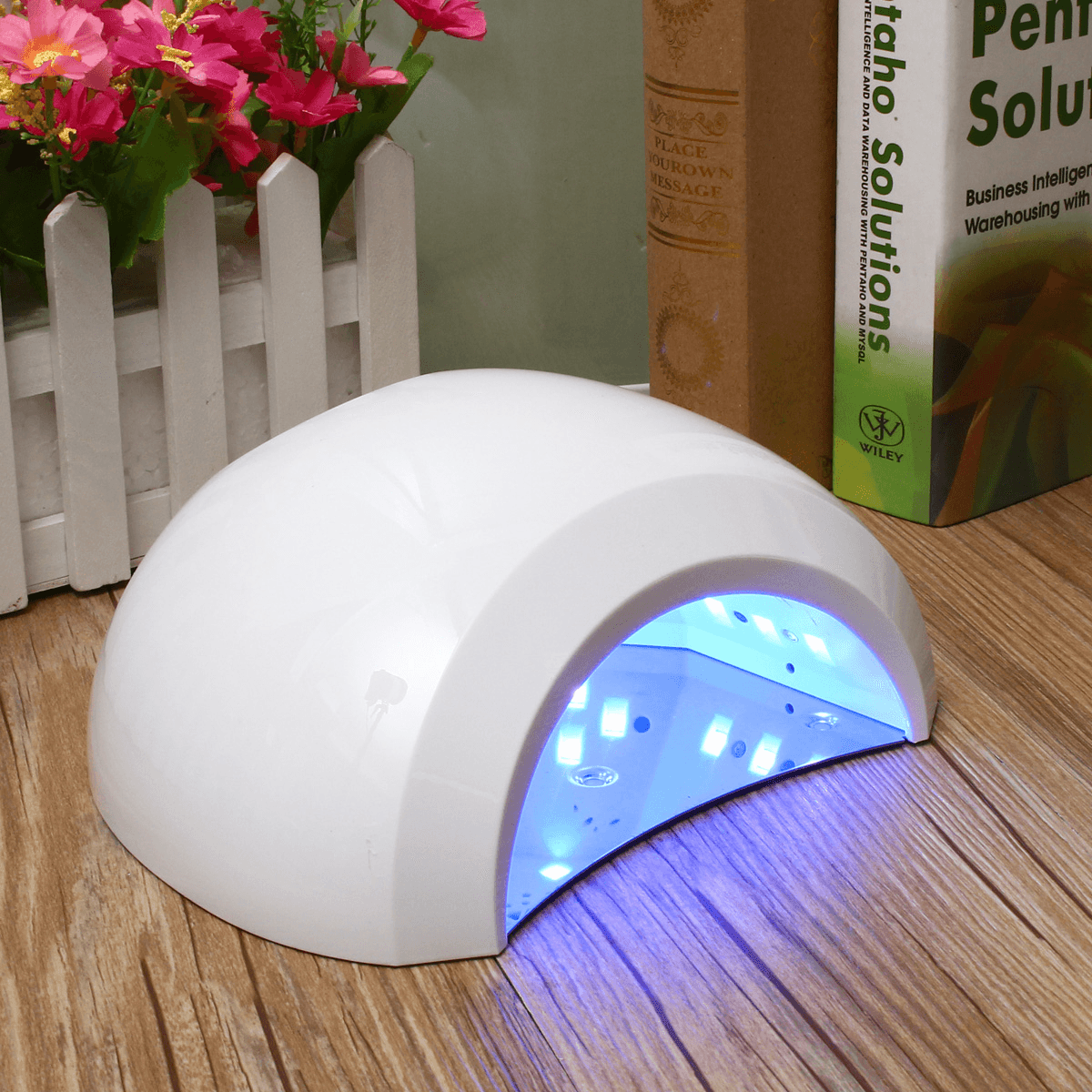 48W Nail Dryer Machine UV LED Lamp Manicure Tool Salon Time Setting 100-220V