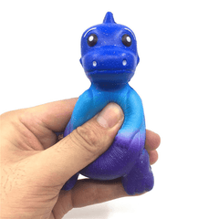 11.5*8*6.5Cm Squishy Colorful Dinosaur Slow Rising Phone Strap Pendant Soft Toys Original Packaging