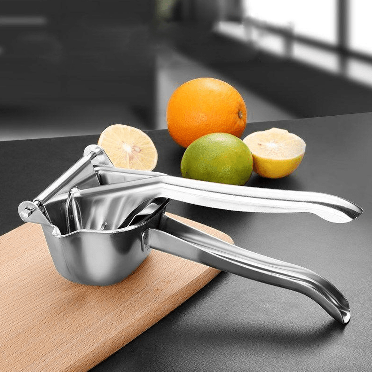 Manuelle Fruchtpresse aus Edelstahl, Crusher Squeezer, Handpresse für Zitrone und Orange