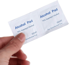 100Pcs Disposable Alcohol Pads 2-Ply Cotton Personal Care