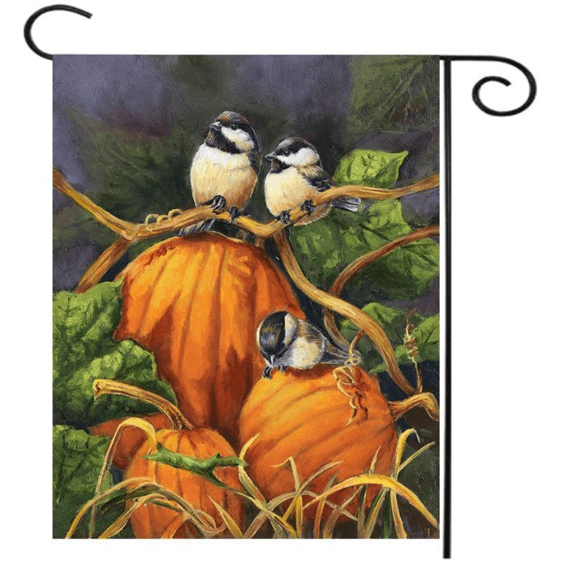 30 x 45 cm Thanksgiving Polyester Kürbisse Vögel willkommen Flagge Garten Urlaub Dekoration