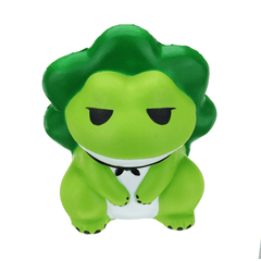 Frosch-Squishy, ​​15 cm, langsam aufsteigend, mit Verpackung, Sammlung, Geschenk-Stofftier