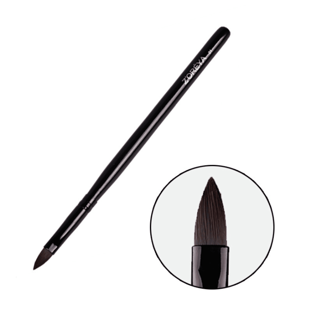 1 Stück 15 cm Nylonhaar-Make-up-Pinsel mit Holzgriff für Lippen, Beauty-Make-up-Tools