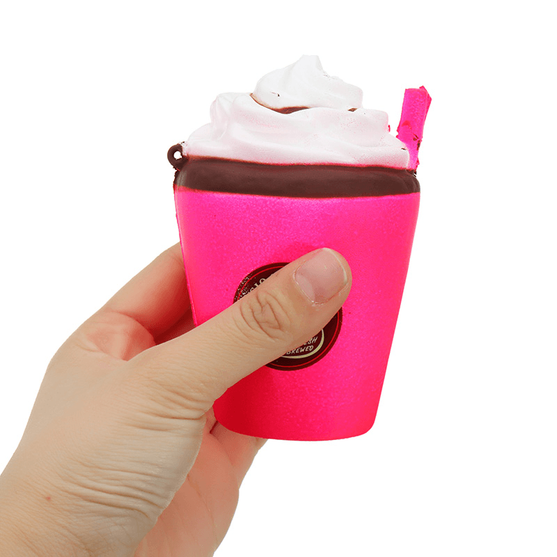 Milk Tea Ice Cream Cup Squishy 11CM Slow Rising with Packaging Coffee Cappuccino Collection Gift