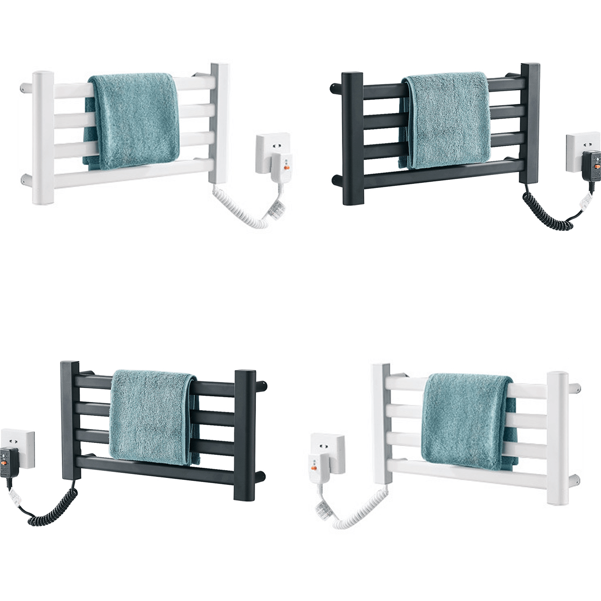 45W 55℃ Constant Temperature Heating Rack Waterproof IPX4 Electric Towel Warmer