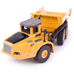 1:50 Scale Simulation Alloy Articulated Dump Truck Diecast Model Engineering Car Toy