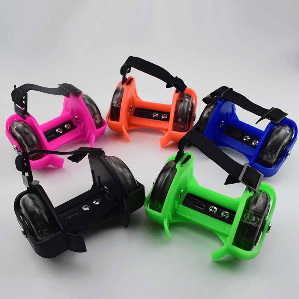 Children Magnetic Luminescence Roller Skates Flashing Wheels Luminous Roller Skating Performance Toys