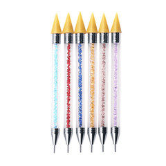 Dual-Headed Nail Rhinestone Picker Wax Pen Manicure Tools Dotting Pencil Decoration