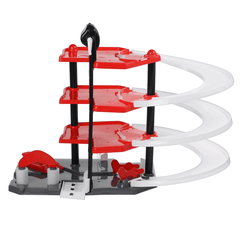 DIY Four-Layer Fire Truck Alloy Rail Car Large Track Parking Lot Children'S Educational Play House Toys