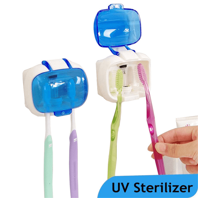 Zahnbürsten-Sterilisator, Wandmontage, UV-Lampe, Sterilisation, Aufbewahrungsbox, antibakterieller UV-Zahn