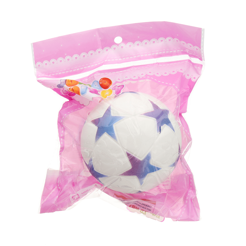 Star Football Squishy 9.5Cm Slow Rising with Packaging Collection Gift Soft Toy