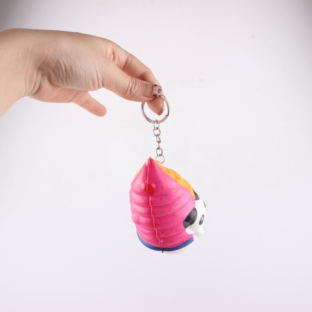 Cartoon Hanging Ornament Squishy with Key Ring Packaging Pendant Toy Gift Decor Collection with Packaging