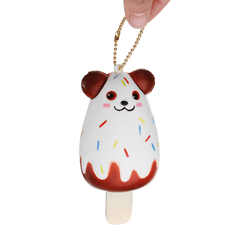 Sanqi Elan Bear Popsicle Ice-Lolly Squishy 12*5.5CM Licensed Slow Rising Soft Toy with Packaging