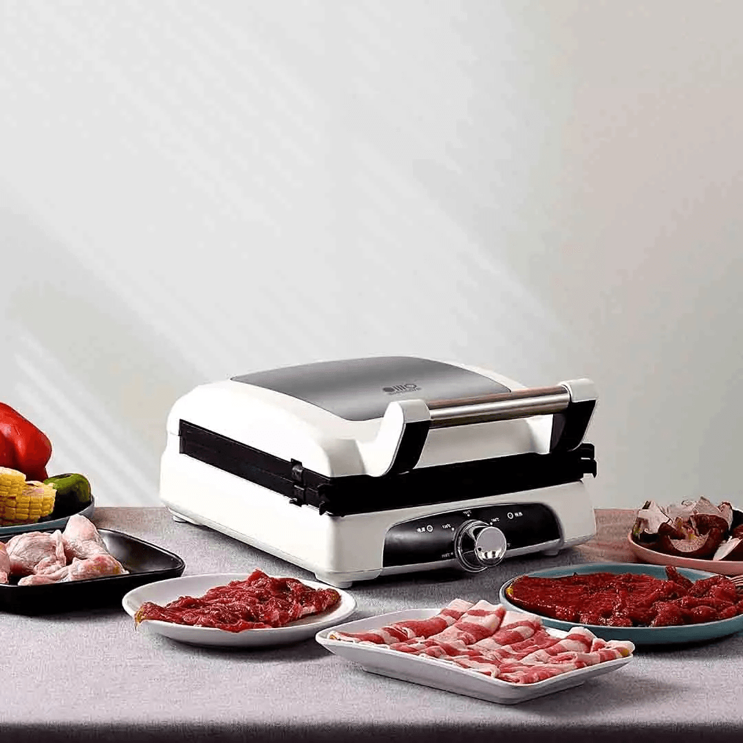 Silencare SC-K305 Steakmaschine, 1350 W, 220 V, doppelseitiges Braten, einstellbare Temperatur für die Küche