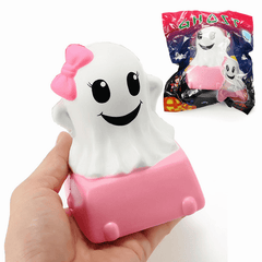 Connie Squishy Geisterkuchen Humbo, 12 cm, langsam aufgehend, mit Verpackung, Halloween-Dekor-Kollektion, Geschenkspielzeug