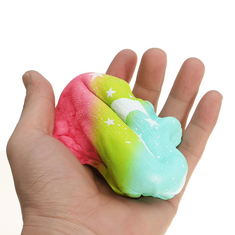 Squishy Starry Night Star Moon Bun Bread 9Cm Gift Soft Slow Rising with Packaging Decor Toy