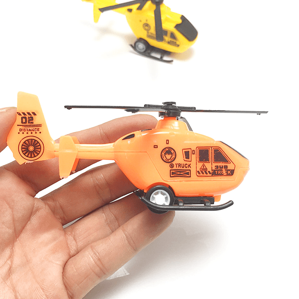 Simulation Mini Pullback Kunststoff Hubschrauber Dekoration Diecast Modell Spielzeug