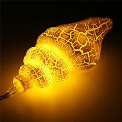 Crack Colorful Star Conch LED Light String Christmas Decoration