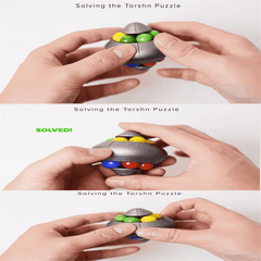 Torshn Puzzle Improve Brain Health Fun Mind-Tickling Health Decompression Kid Toy Rotating Magic Bean Fingertip Cube Gyro