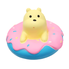 Giggle Donut Bear Squishy 13.5*6*15CM Slow Rising with Packaging Collection Gift Soft Toy