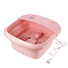 220V Portable Foldable Electric Bathtubs Foot Soaking Bucket Foaming Bump Massage Heat