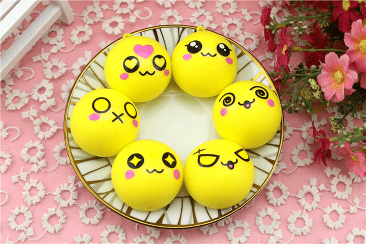 6Pcs Simulation Bread Squishy Slow Rising Toy 8 Seconds 4Cm Corn Bread Funny Toy