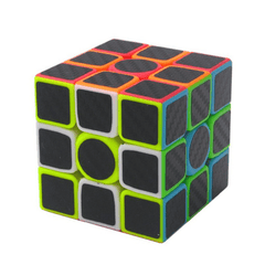 5Pcs per Box Carbon Fibre Magic Cube Pyraminx Dodecahedron Axis Cube 2X2 and 3X3 Cube Speed Puzzle