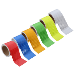 3M langes Sicherheits-Vorsichts-Reflexband-Warnband-Aufkleber, selbstklebendes Klebeband, 6 Farben