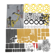 Mofun Excavator Car DIY 3D Metal Puzzle Model Building Stainless Steel Kit 502PCS Toy Gift Decor