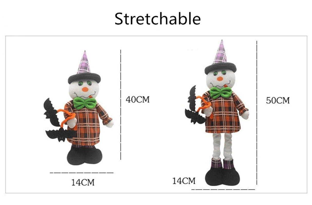 Stretchable Stuffed Plush Toy Halloween Party Cute Pumpkin Witch Decoration Toys