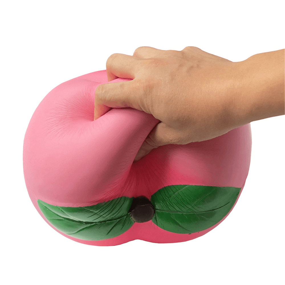 25Cm Enorme Pesca Jumbo Squishy 10" Morbido Lento Aumento Frutta Gigante Giocattolo Collezione Regalo