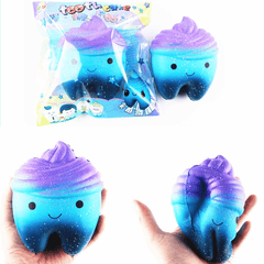 Sanqi Elan 11.8Cm Star Cute Teeth Cake Soft Squishy Super Slow Rising Original Packing Kid Toy