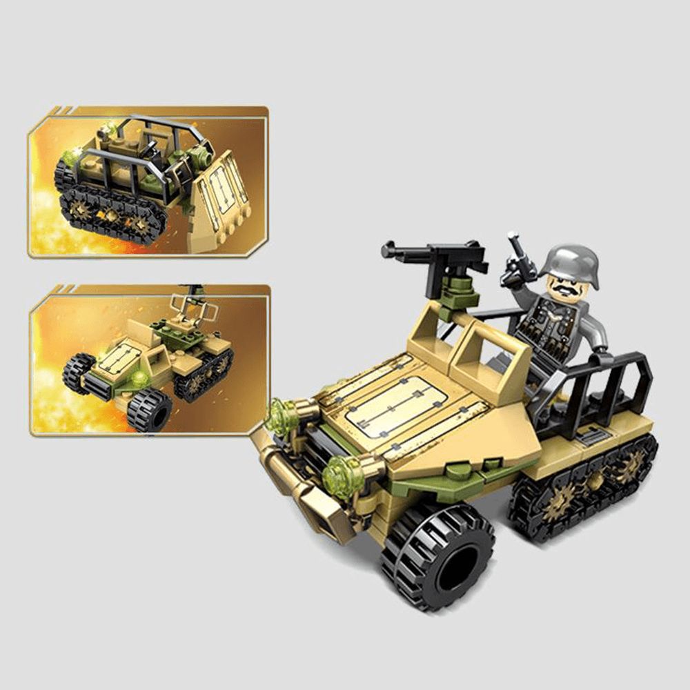 1061PCS Plastic & ABS 8 Kinds of Steel Empire Themed Military War Bricks Toy for Children