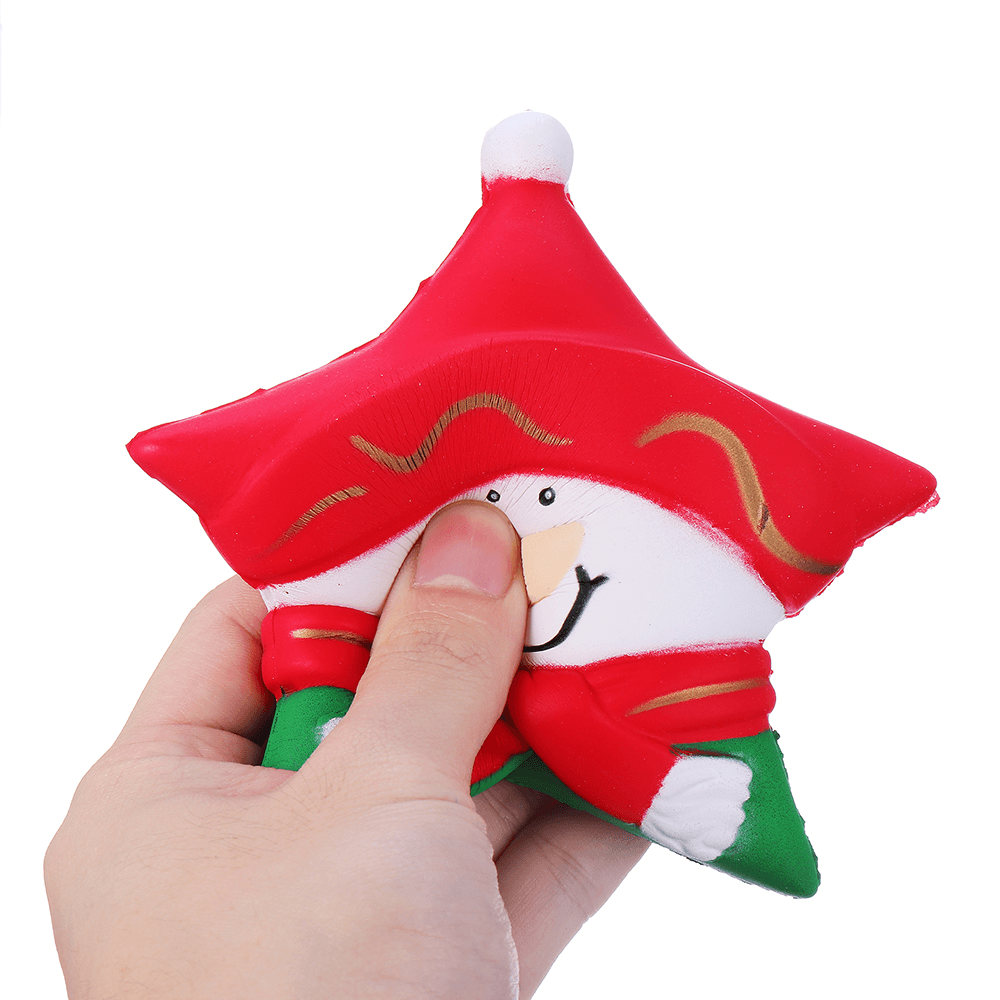 Squishy Snowman Stars Christmas Gift 12.5CM Decoration with Packaging Collection