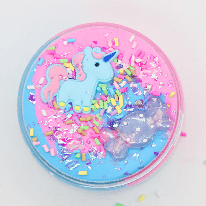 Unicorn Cotton Mud Slime Multi-Color Candy Clay Plasticine Foam DIY Toy