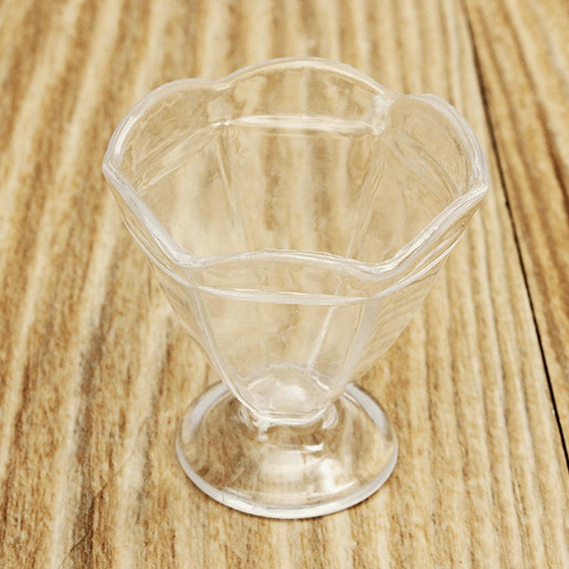 DIY Mini Cup Creamy Soil Sticks Goblets Sticky Minerals Mini Transparent Plastic Cooking