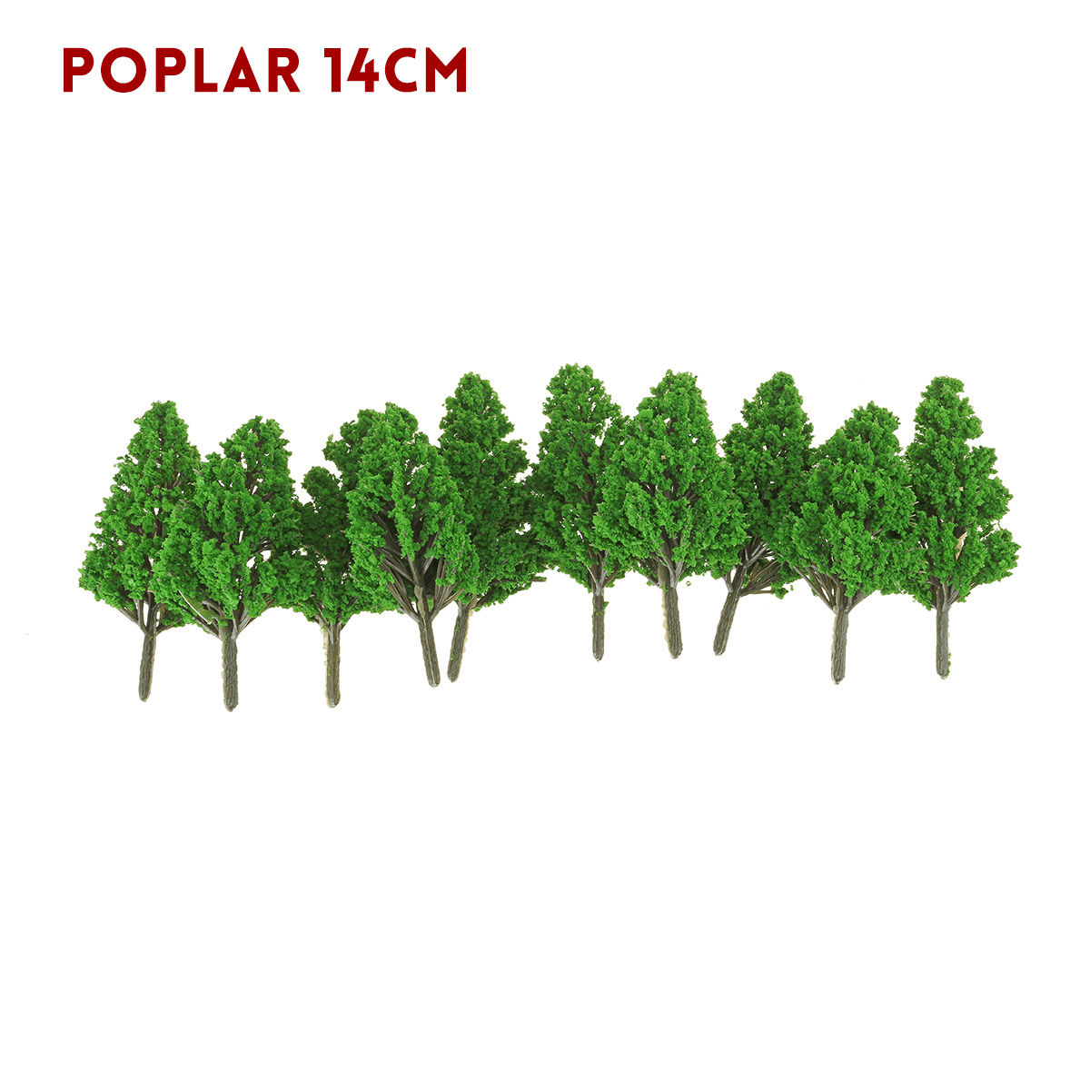 10Pcs Mini Artificial Plant Trees Poplar 3-14Cm Home Office Party Decorations