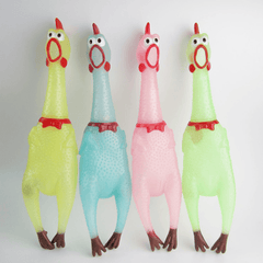 Squeeze Luminous Screaming Chicken Sound Toys Squeaker Stress Relievers Gift Random Color