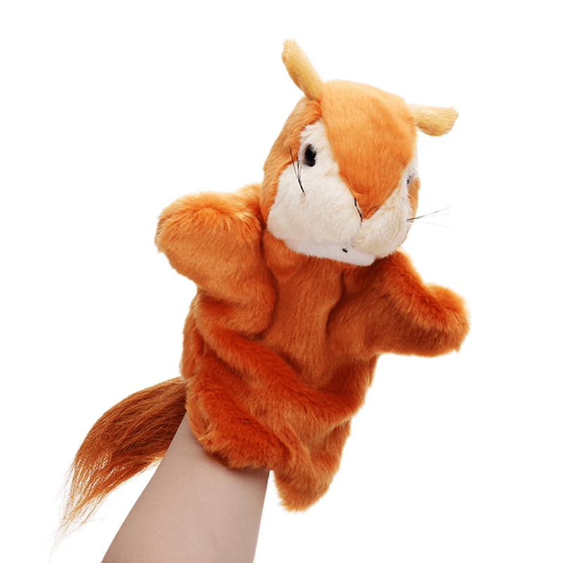 27 cm peluche scoiattolo fiabe burattino a mano classico per bambini figura giocattoli peluche animale