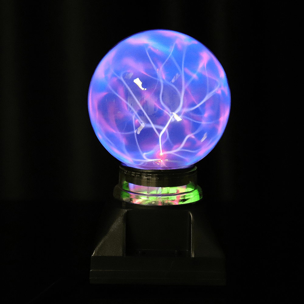 5 Zoll Musik Plasma Ball Kugel Licht Kristall Licht Magische Schreibtischlampe Neuheit Bule Licht Home Decor