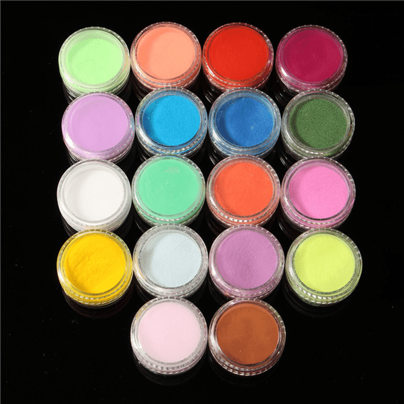 42 Colors Nail Art Set Manicure Kit Gel Polish Acrylic Glitter Powder File Tips Decoration Display