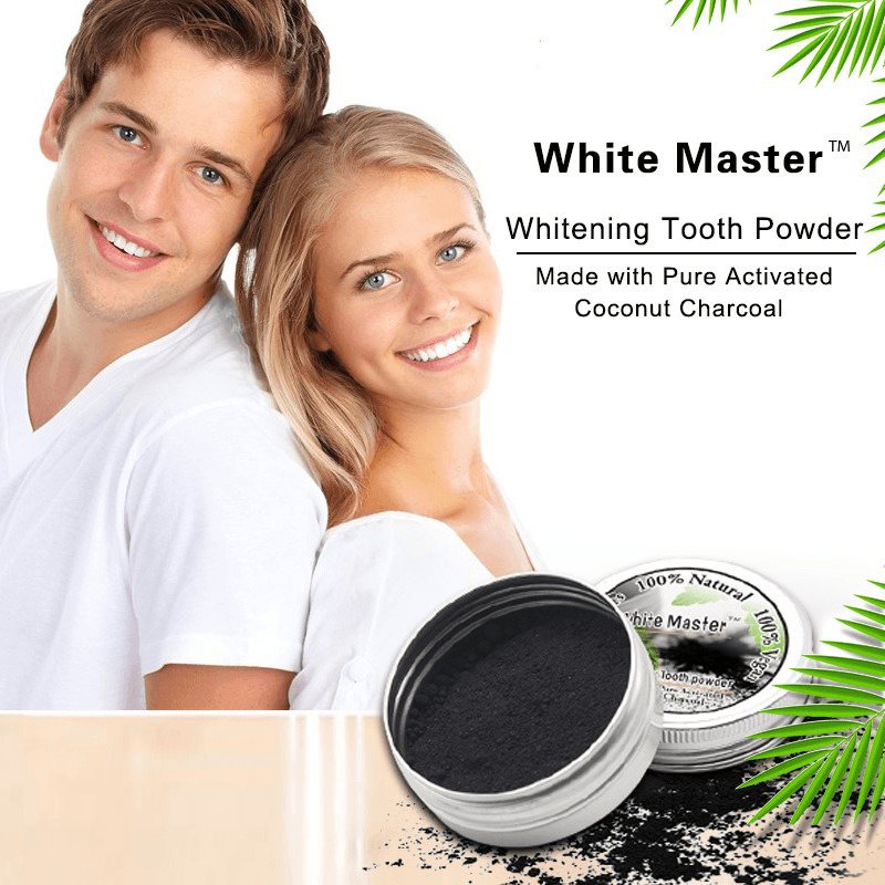 10G White Maste Activated Carbon Coconut Shell to Tartar Smoke Stain Teeth Whitening Powder