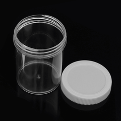 120ML White Cover Hard round Empty Bottle for Slime Crystal Mud DIY Handmade Accessories