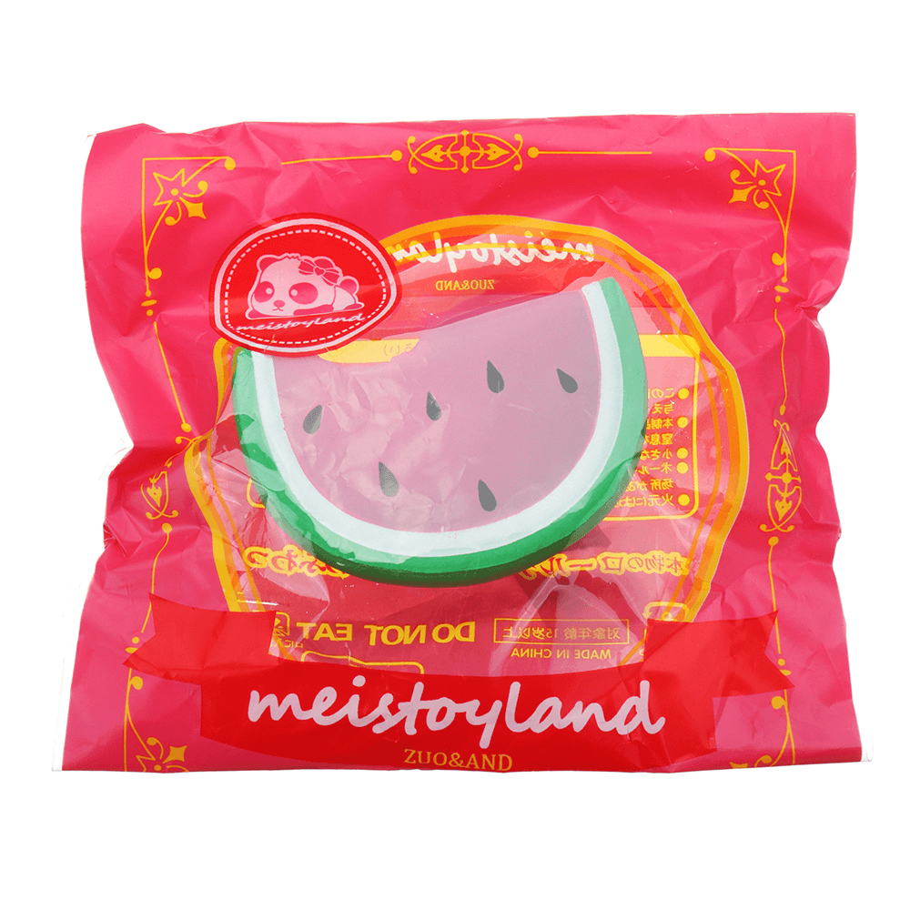 Meistoyland Squishy Mini Pink Smile Watermelon Fruit Squishy Slow Rising Toy Soft Mini Cute Toy